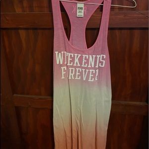 Gently worn PINK Victoria Secret Tank XS but fits like small to medium